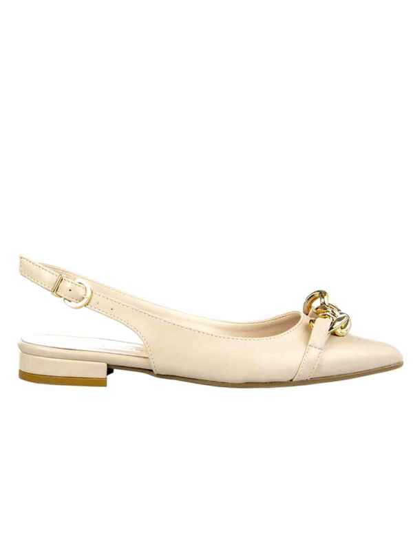 Sandales Plates Rose Poudré Rinascimento