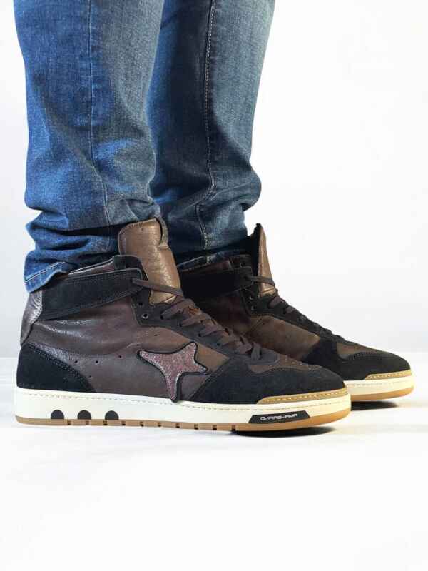 Baskets Montantes Noire Ama Brand pour homme