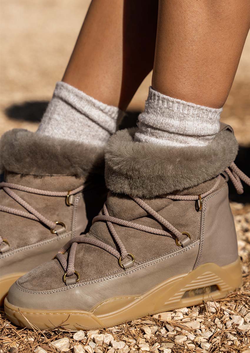Bottines femme Serafini Moon ZV Taupe – Hiver 2026 Bottines femme Serafini Moon ZV Taupe - Hiver 2026