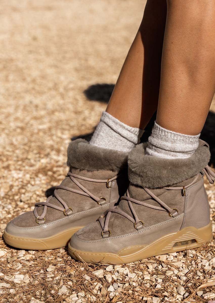Bottines femme Serafini Moon ZV Taupe - Hiver 2026 Bottines femme Serafini Moon ZV Taupe - Hiver 2026