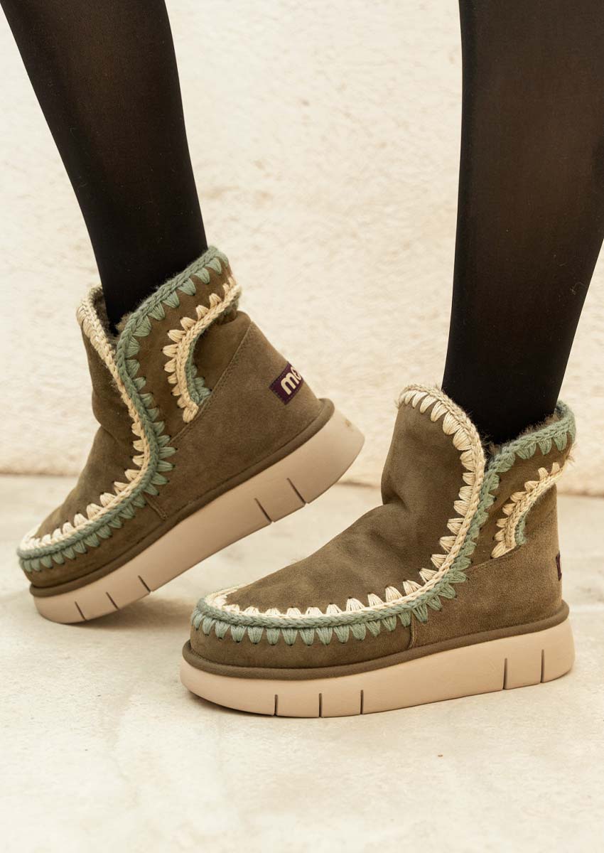 bottine-fourree-mou-kaki-semelle-compensee-collection-hiver2026 Bottines Mou Kaki FW531025A Moo | Corner Shoes - For Trendy Girl