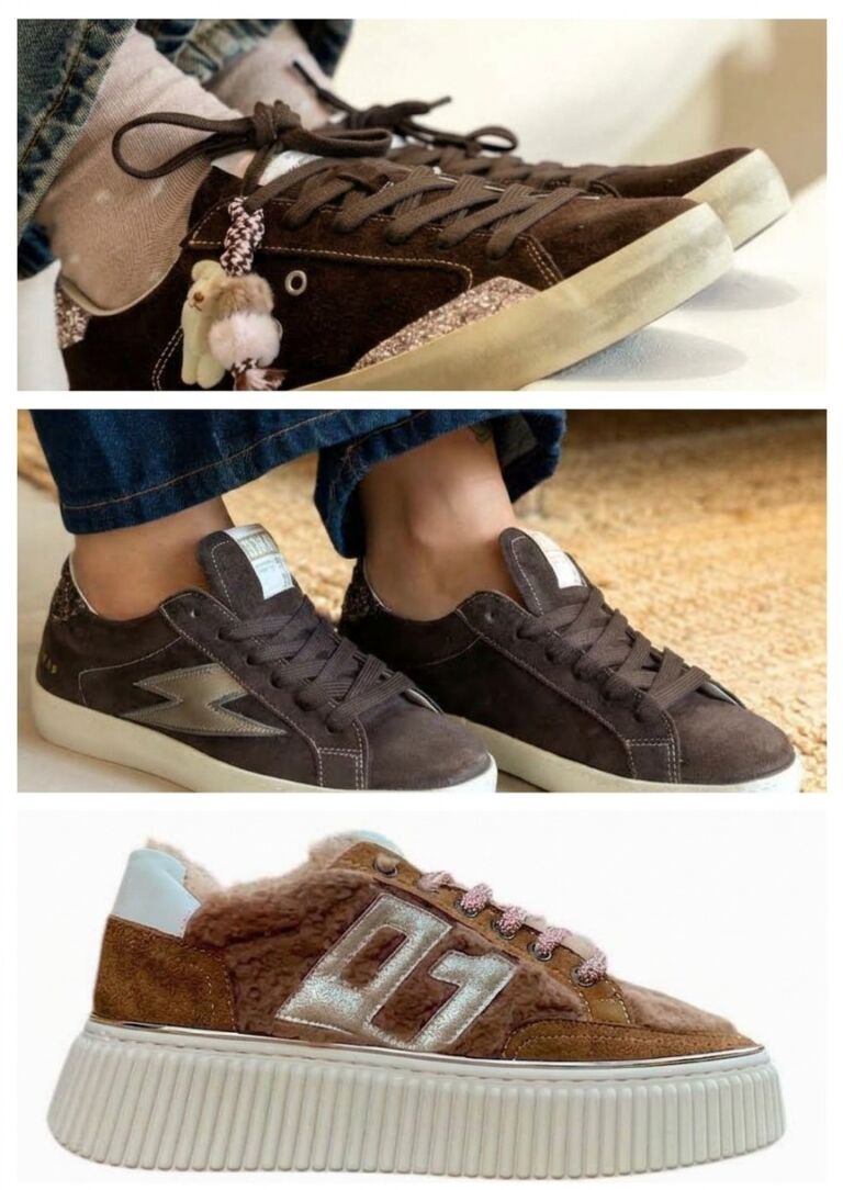 Les sneakers marron et chocolat de l'automne-hiver 2026