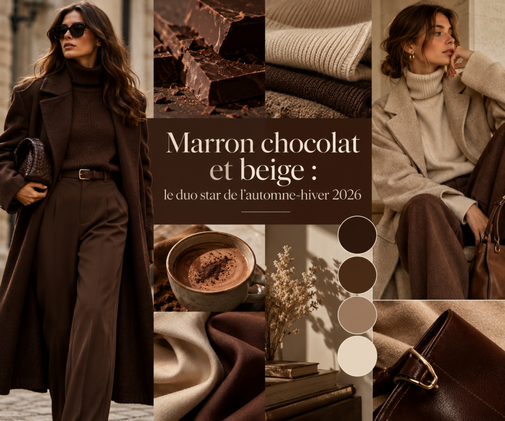 Minka Design : les nouveautés femme en marron chocolat et beige pour l'automne-hiver 2026
